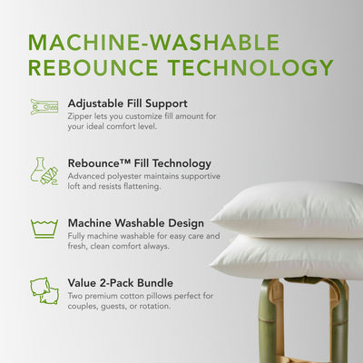 Pearl Cotton Pillow - 2 Pack