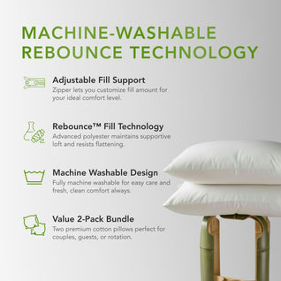 Oreiller en coton perlé - Lot de 2